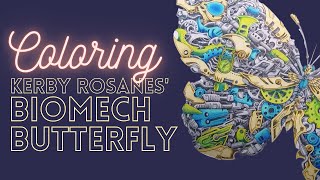 How To Coloring Tutorial - IMAGIMORPHIA BIOMECH BUTTERFLY - PencilStash