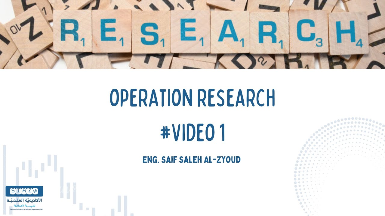 Introduction to Operations Research