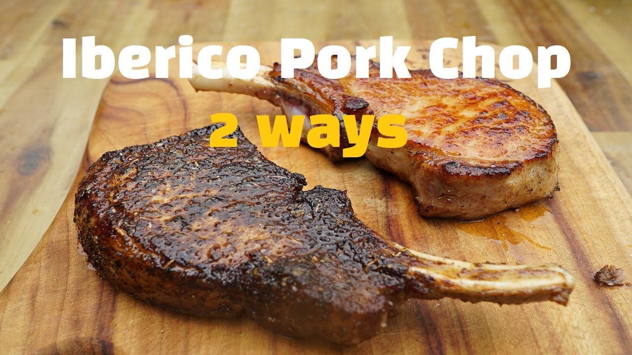 Spanish Iberico pork chops YouTube