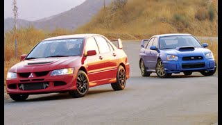 Top Gear - Mitsubishi Evo 7 vs Subaru Impreza WRX STi