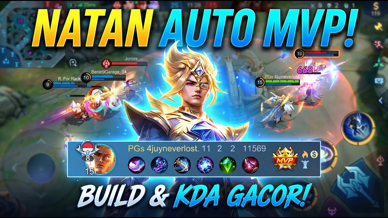 TUTORIAL Best Build NATAN ANTI MATI! Damage 100K ++ Auto Win Streak di Rank!