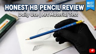Pencil ✏️ HB Stationery Art Material Honest Review | Daily Use Testing Sketching & Writing