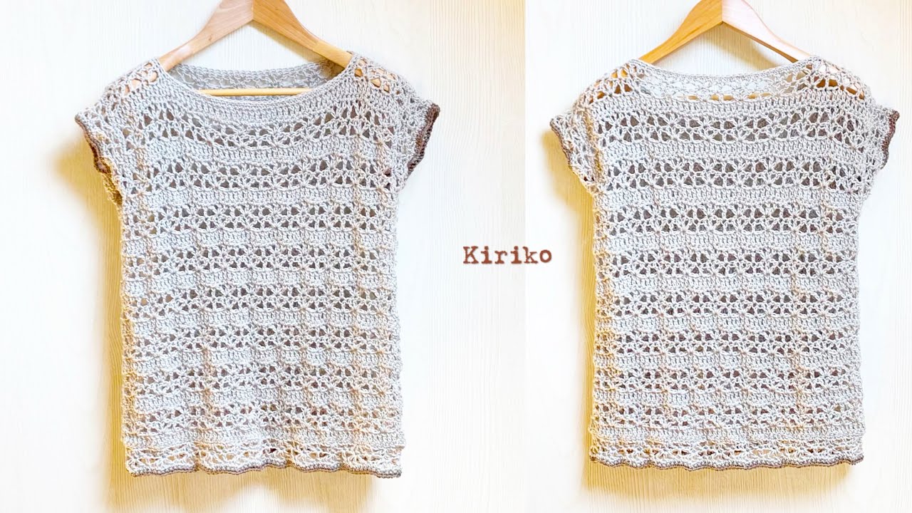 Easy and cute pattern] How to crochet a comfortable pullover - YouTube