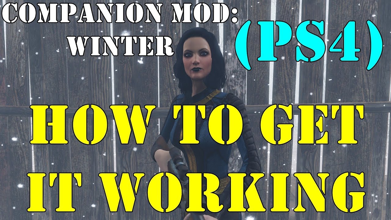 Fallout 4 How To Get My Winter Companion To Work Ps4 Youtube