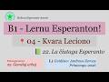 Εσπεράντο B1: Μάθημα 4ο