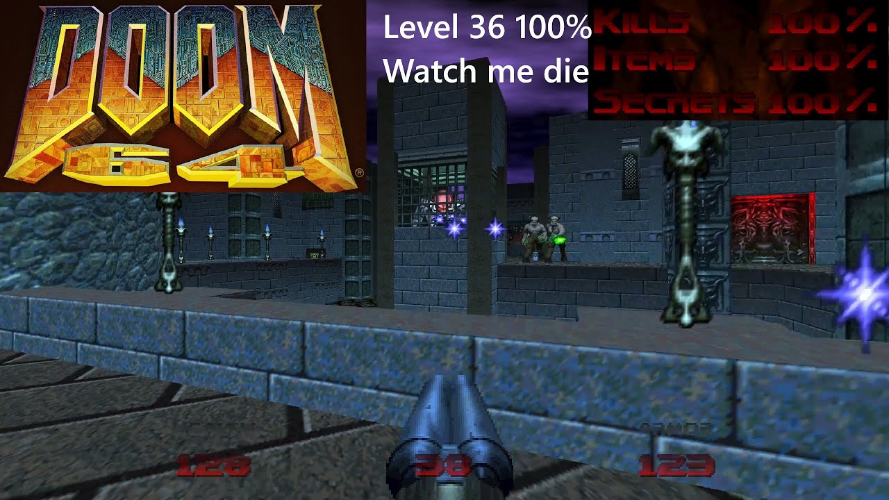 Doom64 Level 36 100% Watch me die difficulty with commentary