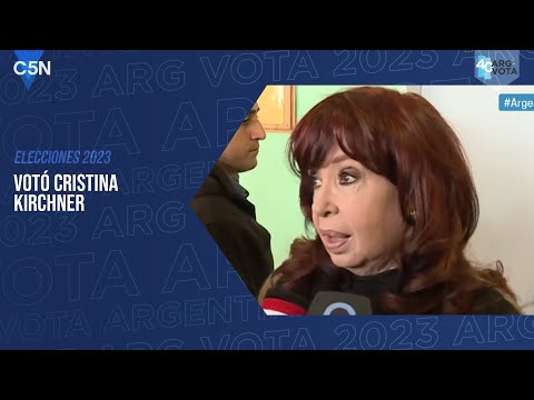 VOTÓ CRISTINA KIRCHNER | ELECCIONES 2023