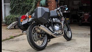 SWMotech bag install on a Royal Enfield Continental GT 650