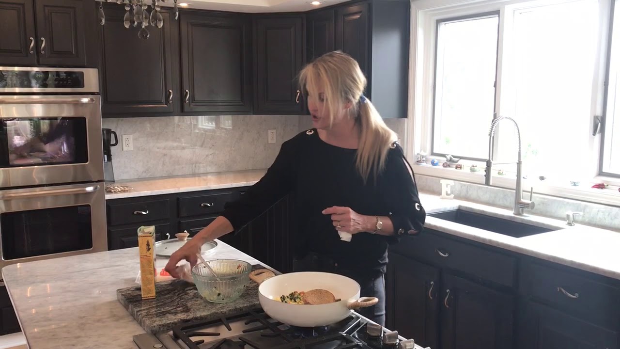 Trader Joe’s Quinoa Burgers Over Polenta Recipe