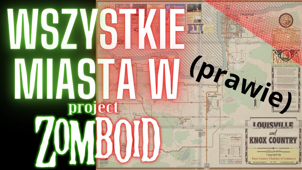 Wszystkie Miasta W Project Zomboid! (oprócz Louisville) - Tier Lista!