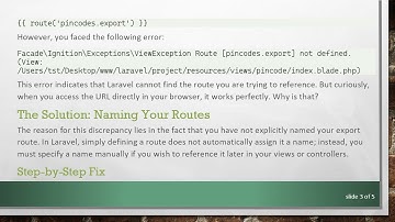 Resolving the Laravel Route Not Defined Error in Resource Controller