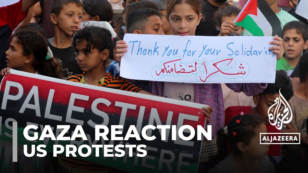 Gazans on US protests: Palestinians thank American demonstrators