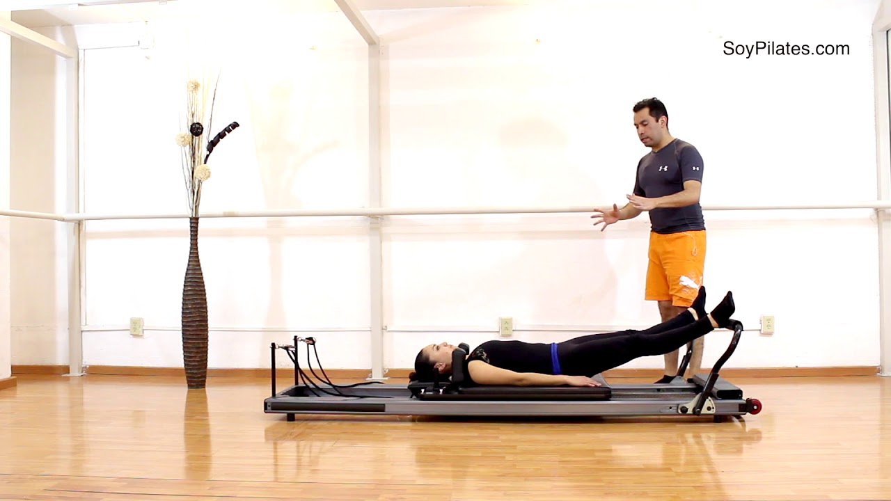 Ejercicios Pilates Reformer | Footwork 07 Segunda posición latera