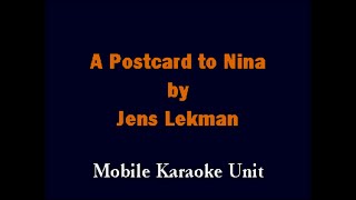 Jens Lekman - A Postcard to Nina [Karaoke]