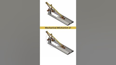 17 Slider Crank mechanism for Rotary to Linear Motion #mechanical #mechanism #3ddesign #solidworks #