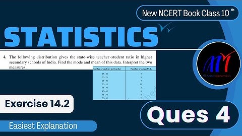 Chapter 14 Statistics ( Ques 4 ) Exercise 14.2 Class 10 Maths | NCERT Maths
