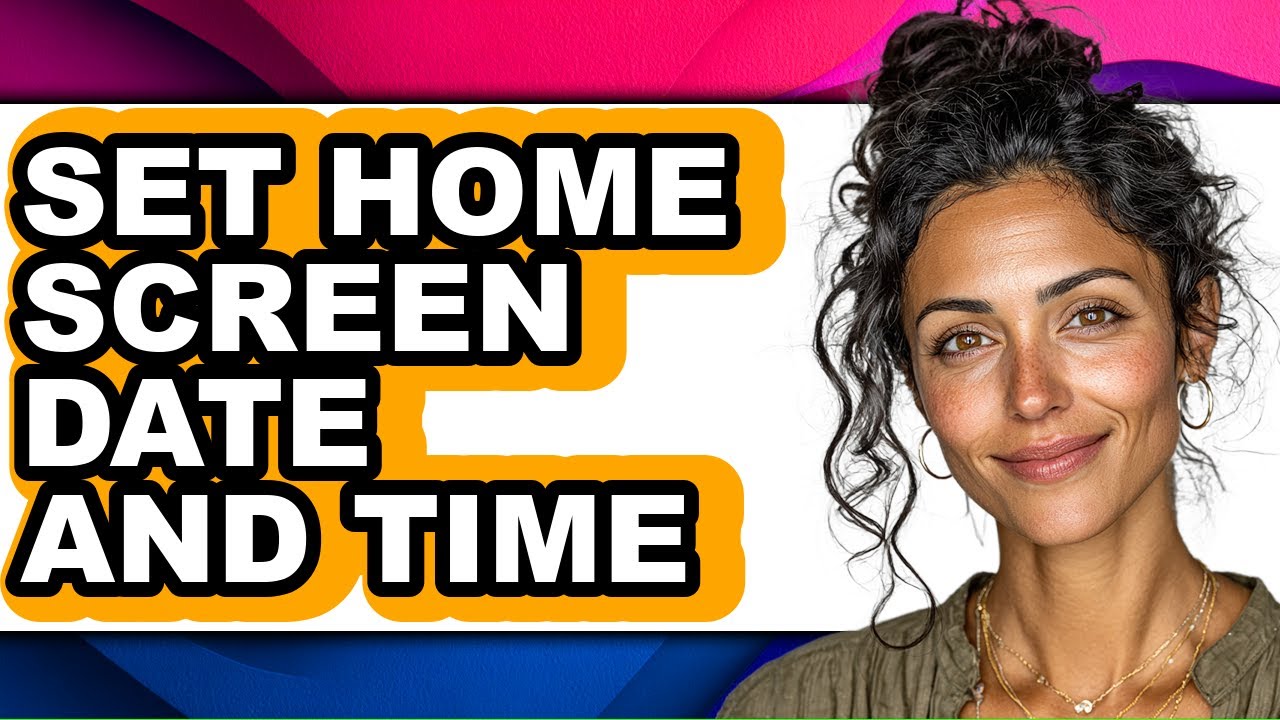 How to Set Home Screen Date and Time - Step by Step - YouTube