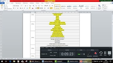 Staad Pro Day 10Intersect , Merge , Renumber ,