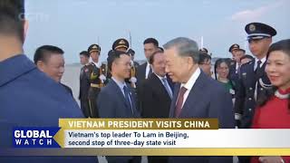 Chinese President Xi Jinping is holding talks in Beijing with his Vietnamese counterpart To Lam
