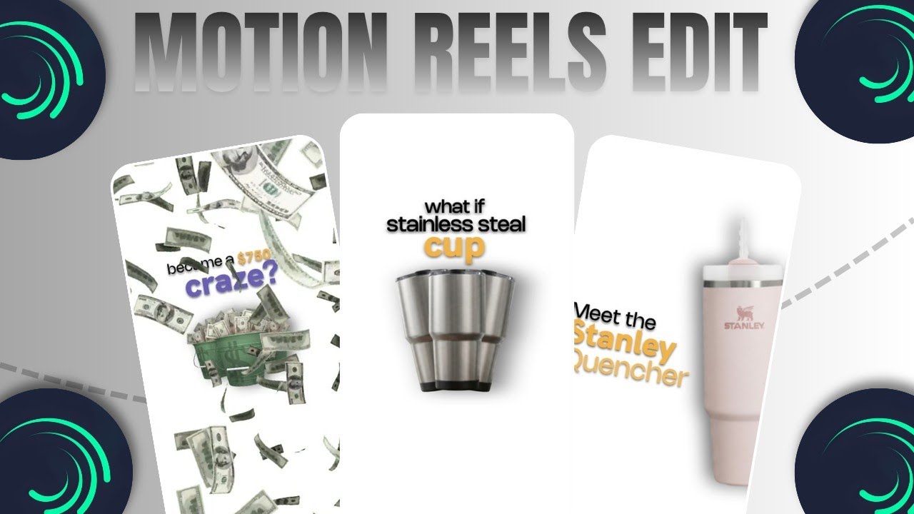 How to Edit Minimal Motion Graphics Reels | in Alight Motion Tutorial ...