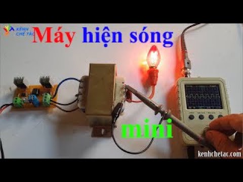 Video Máy hiện sóng cầm tay và mạch nghịch lưu sóng sine... - youtube
