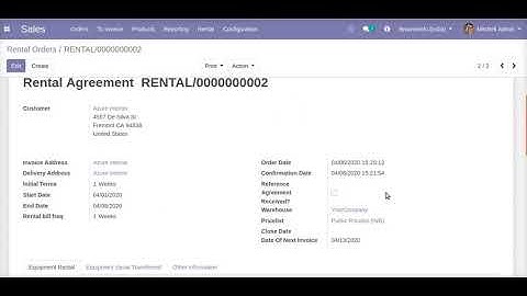 How to do Rental Management for Machine,Product and Equipements | Odoo App Feature  #odoo16