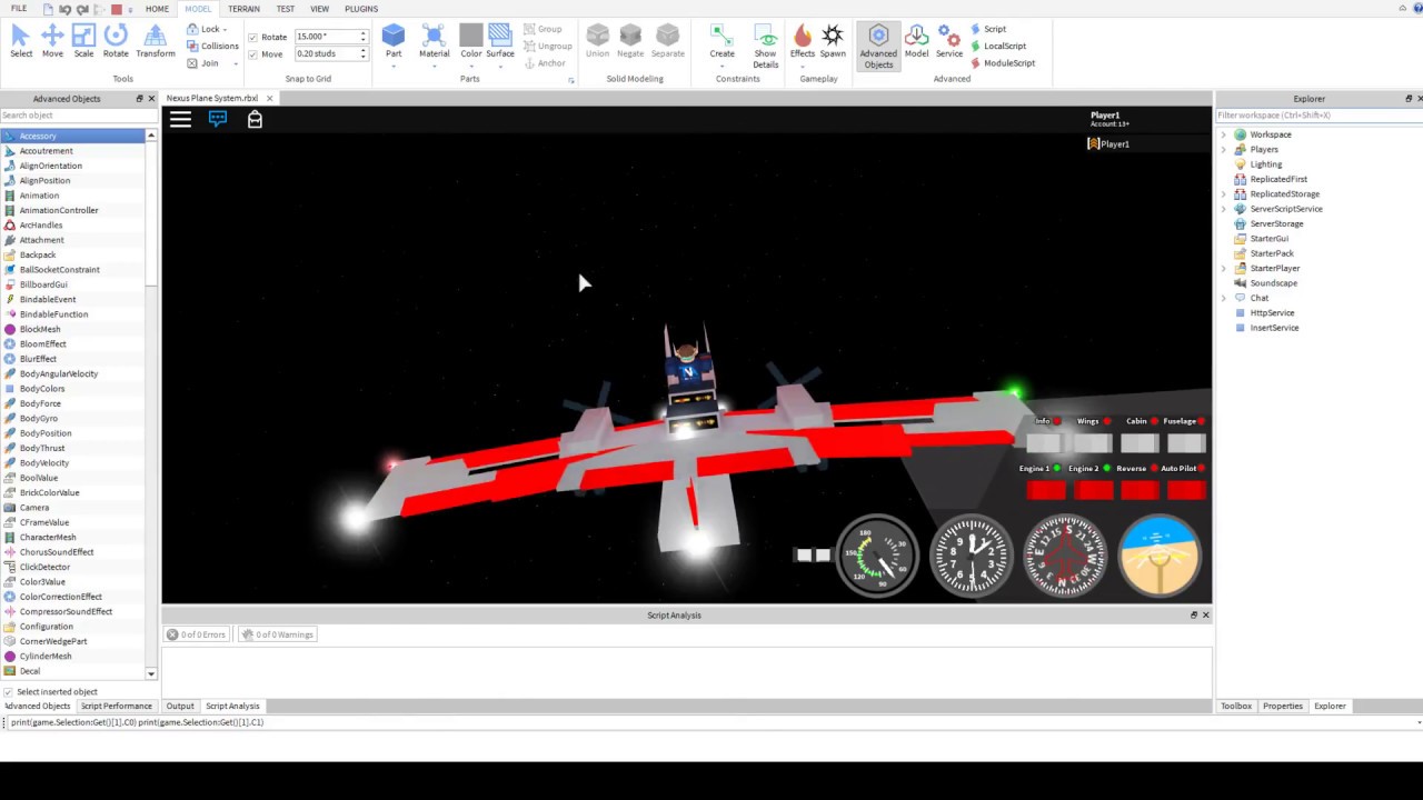 Nexus Plane System The Second Demo Youtube - roblox scripting tutorial audio visualizer by thenexusavenger