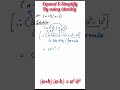 📘 Algebra | Expand and Simplify Using Identity