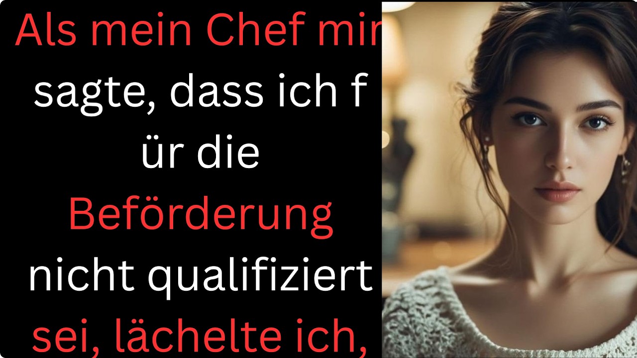 Mein Chef sagte, ich sei nicht bereit für eine Beförderung – also zog ich meine Kündigung zurück…