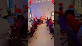 Christmas Celebration at office #shorts #saptisunil #christmas #christmas2022 #christmasdecor