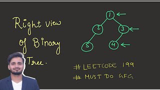 Print Right view of binary Tree || Leetcode 199 || Must do geeks for geeks
