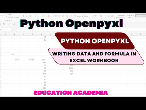 Writing Data and Formula in Excel Workbook