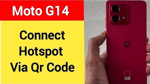How to connect hotspot via QR code, Moto G14 wireless internet connect kaise karen