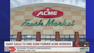 Giant Eagle working to hire some impacted employees after Acme Fresh Market store closes in Parma