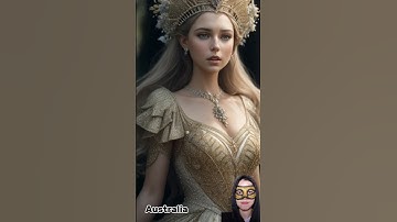 Asking AI to create a Fairytale Queen of each country #shorts #ai #fairytales