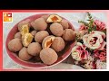 حلوة الحلقومة وصفة قديمة بسيطة تحضر في العيد Gâteau Fourré De Helkouma Enrobé De Chocolat En Poudre 
