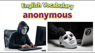 222 Anonymous word meaning synonym antonym English vocabulary for SSC CGL CAT exam