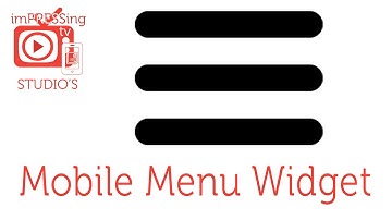 Mobile menu site Widget Adobe Muse©