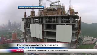Avances de la construcción del edificio más alto de México
