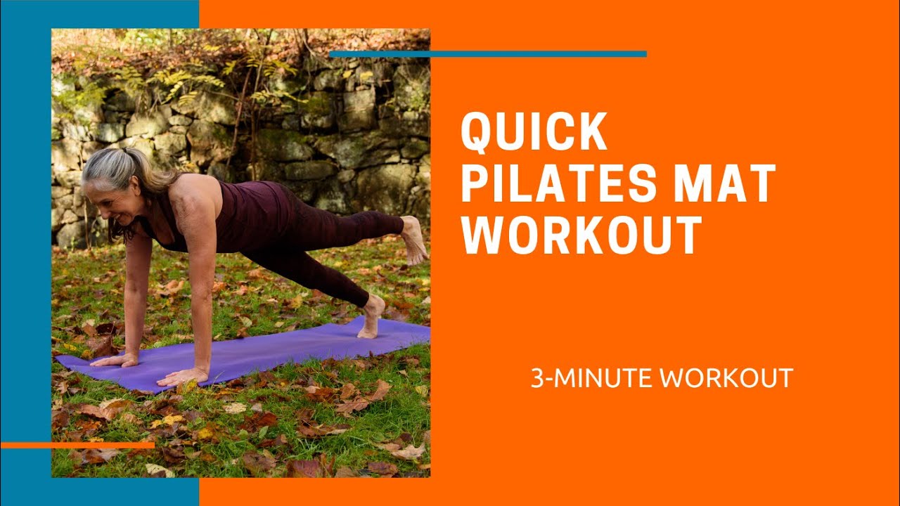3Minute Pilates Mat Workout For Women Over 50 (no equipment) YouTube