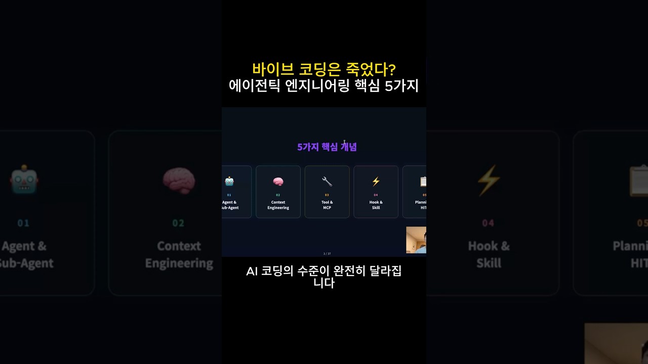 바이브 코딩은 죽었다? 에이전틱 엔지니어링 핵심 5가지