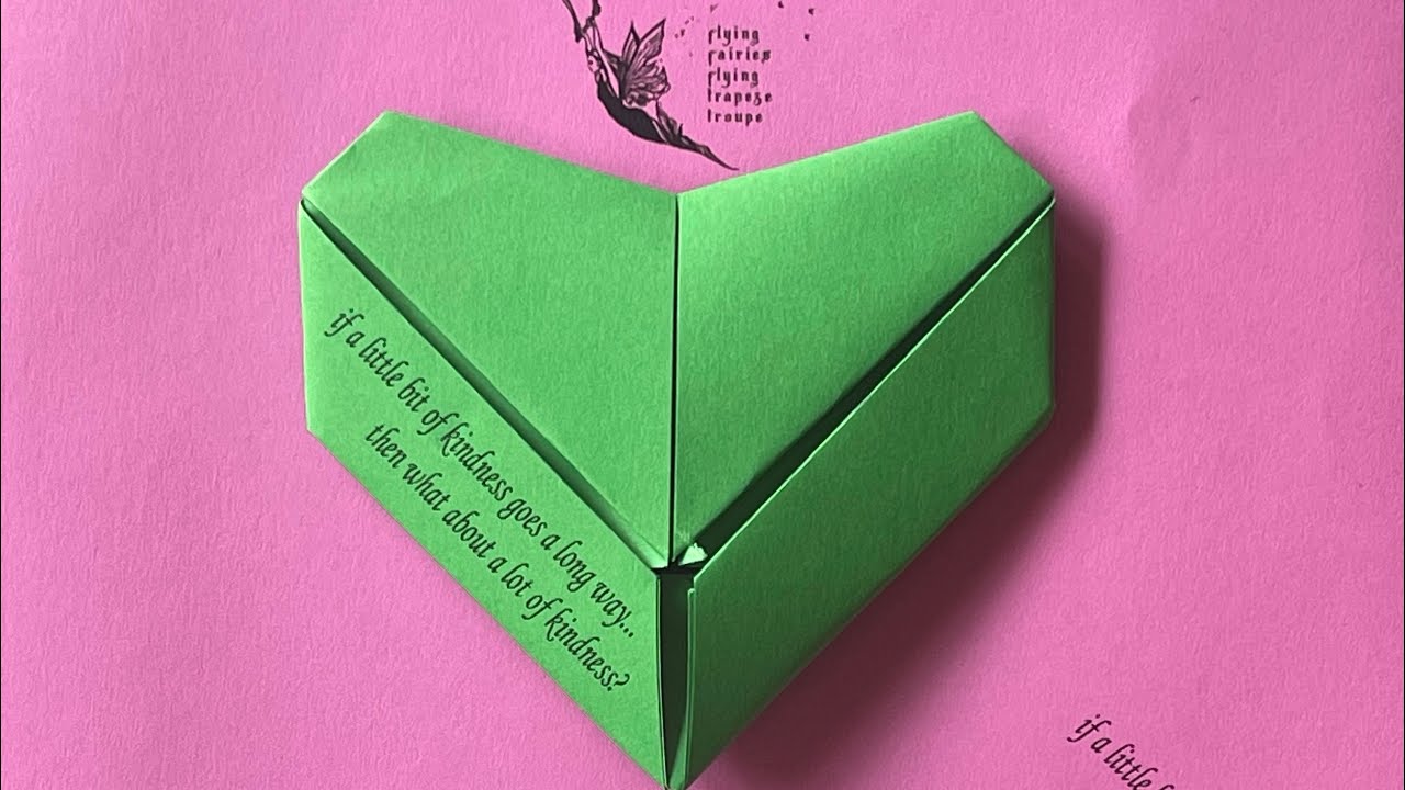 How to fold a paper heart with KATCH ZED YouTube