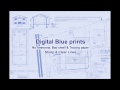 Digital blueprint form a large format inkjet printer