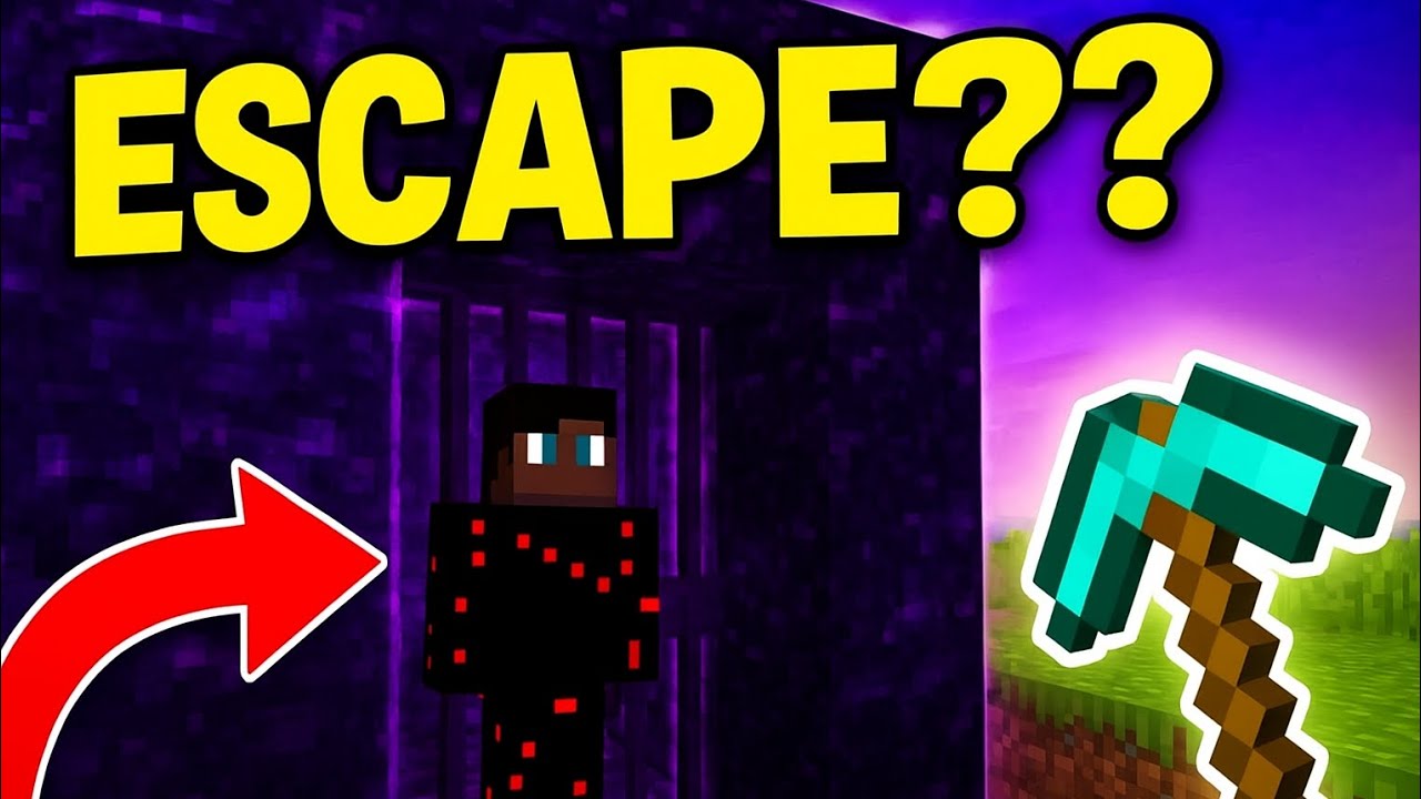 “How I Escaped an IMPOSSIBLE Obsidian Prison in Minecraft 😂🔒” - YouTube