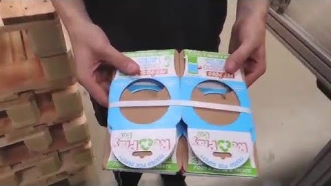 Dynaric SMB COR Corrugated Strapping Machine For Securing Crash Lock Bundles and Folding Cartons