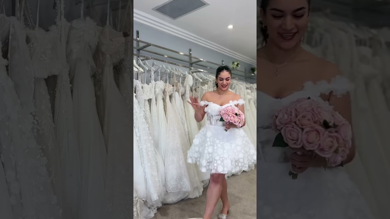 Vote for your favourite mini bridal dress below 👇🏼 🌹