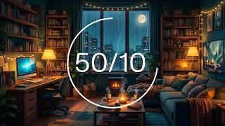 Study beats ★︎ lofi rain and smart study ★︎ pomodoro 50/10 ★︎ 3 x 50 min