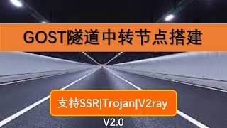 科学上网2020 GOST隧道中转搭建科学上网SSR V2RAY TROJAN翻墙节点教程|NAT VPS搭建中转服务