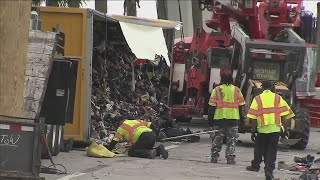 Moving truck spills shoes onto Turnpike after overturning
