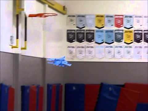 Indoor flying at Grandview Public School